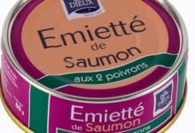 Emietté de saumon aux 2 poivrons