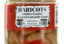 Haricots Cuisinés à la graisse de canard et aux petits lardons.