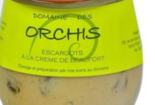 Domaine des Orchis, Escargots à la crème de Beaufort