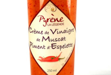 la légende de Pyrène, Crème de vinaigre de Muscat au piment d'Espelette