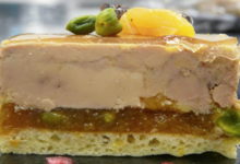 Gâteau de foie gras Abricot Pistache