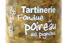 Rue Traversette, fondue de poireaux aux pignons