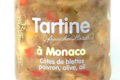 Rue Traversette, tartine à Monaco, côtes de blette, poivron, olive, ail
