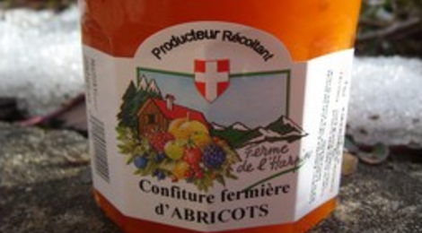 Confiture d'abricots de la ferme de l'Harpin