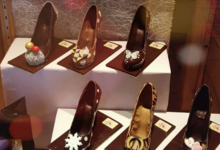 Pâtissier Chocolatier Fontaine, chaussures en chocolat
