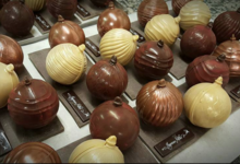 Pâtissier Chocolatier Fontaine, boules de Noël