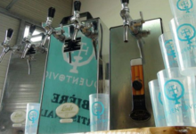Brasserie Quentovic, pompe à bière