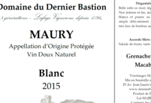 Domaine Du Dernier Bastion, VDN AOP Maury blanc