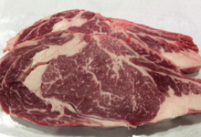 boucherie Ruffier, entrecôte de bœuf normand maturé 30 jours