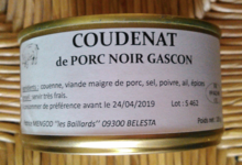 Ferme des Baillards, coudenat de porc noir gascon