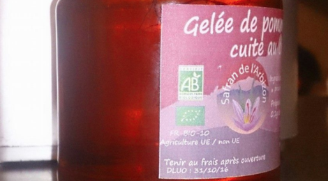 Safran de l'Arbizon, gelée de pomme au safran bio