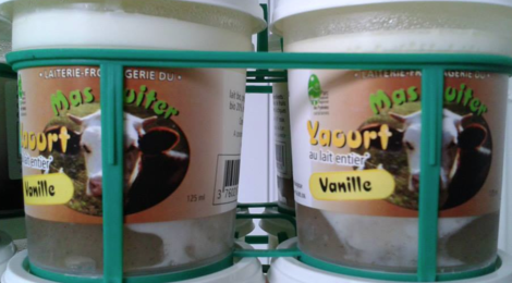 Laiterie - Fromagerie du Mas Guiter, yaourt à la vanille