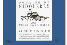 Domaine de Nidolères, rosé d'un soir