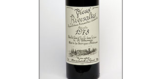 Domaine Sainte Jacqueline, vin doux naturel hors d'âge 1978