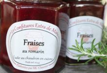 Les Confitures de Marie, fraises au romarin