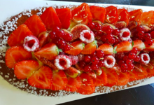 Jeux de pains, fougasse aux fruits rouges