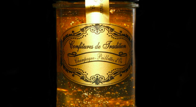 Gelée de Champagne aux Paillettes d'Or