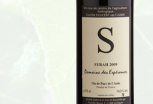 Domaine des Espérances, vin rouge Syrah