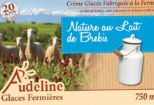 Audeline, glace au lait de brebis. Vanille