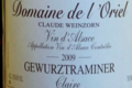 Domaine de l'Oriel Gewurztraminer Cuvée Claire