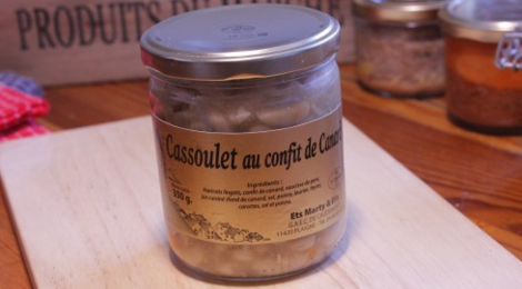 GAEC de caudemique. cassoulet au confit de canard