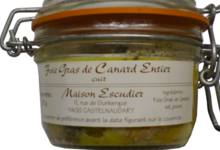 Maison Escudier. Foie Gras de Canard Entier cuit, bocal