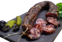 Maison Escudier. Saucisse sèche de foie