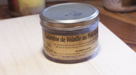 GAEC de caudemique. Galantine de volaille au foie gras
