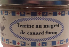 Conserverie Aymeric. Terrine au magret de canard fumé