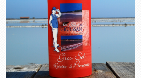 Les sels de Gruissan. Tube Gros Sel 2 Piments