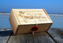 Les sels de Gruissan. Boite Bois Fleur de Sel 