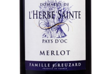 Domaine de l'Herbe Sainte. Pays d'oc. Merlot.