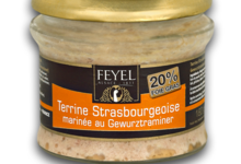 Feyel. Terrine fine au foie d’oie marinée au Gewurztraminer, 20% de foie gras d’oie