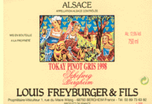 Domaine Louis Freyburger Et Fils. Pinot Gris Schofweg Bergheim