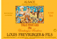 Domaine Louis Freyburger Et Fils. Pinot Gris Vendanges Tardives