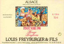 Domaine Louis Freyburger Et Fils. Pinot Noir de Bergheim
