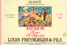 Domaine Louis Freyburger Et Fils. Pinot Noir Elevé en Barrique