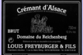 Domaine Louis Freyburger Et Fils. Crémant Domaine du Reichenberg