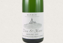 Trimbach. Vins d'Alsace. Le Riesling «Clos Ste Hune»