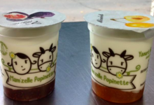 Mam'zelle Popinette. yaourt aux mirabelles