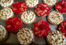 tartelettes, fraises ou citron meringuée