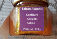 Safran Axonais. confiture abricot safran