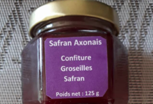 Safran Axonais. confiture groseille safran