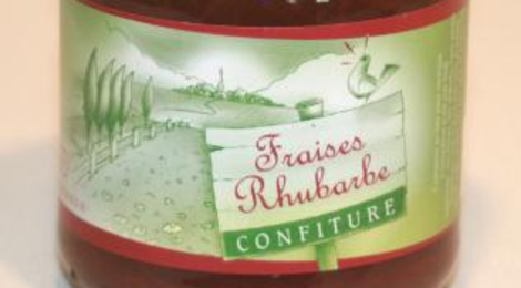 La Fraise De Voyenne. Confiture fraise rhubarbe