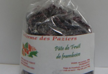 La Ferme Des Paziers. pâte de fruits de framboise