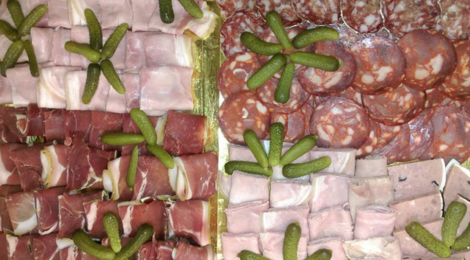 Boucherie brassacoise. Assiette de charcuterie
