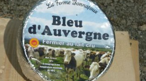 AOP Bleu d'Auvergne. Ferme Bonnafoux