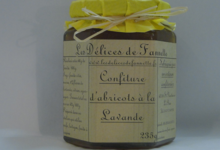 Les Délices de Fannette. Confiture d'abricots à la Lavande