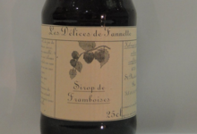 Les Délices de Fannette. Sirop de Framboises