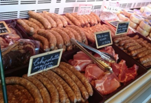 Charcuterie Mannei. saucisses à la châtaigne
